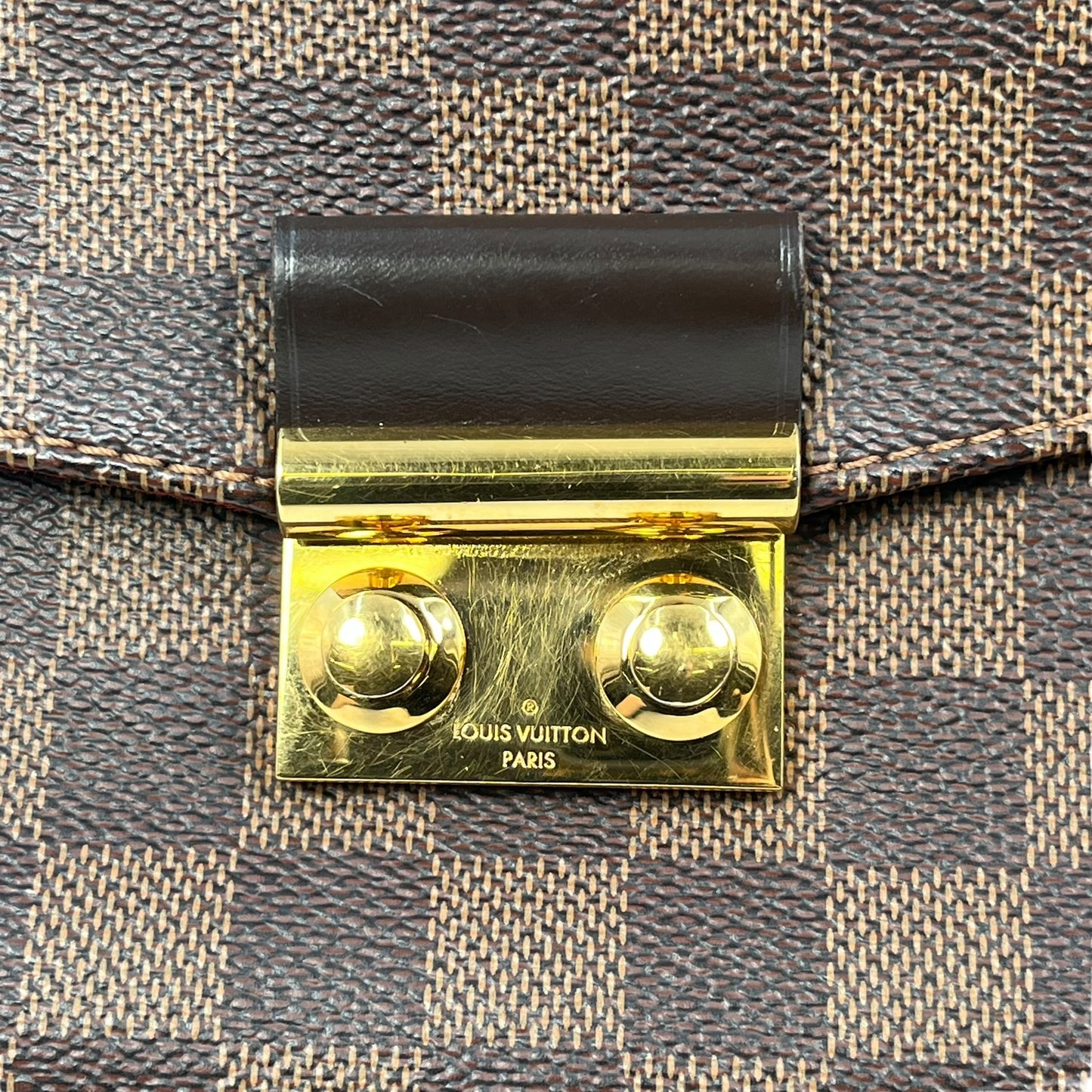 Louis Vuitton Damier Croisette PM Handbag - Dark Brown 