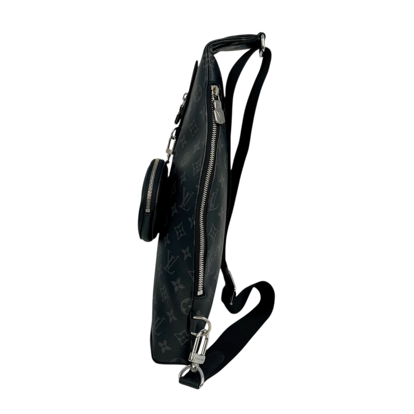 Louis Vuitton Monogram Duo Sling Body Bag - Black 