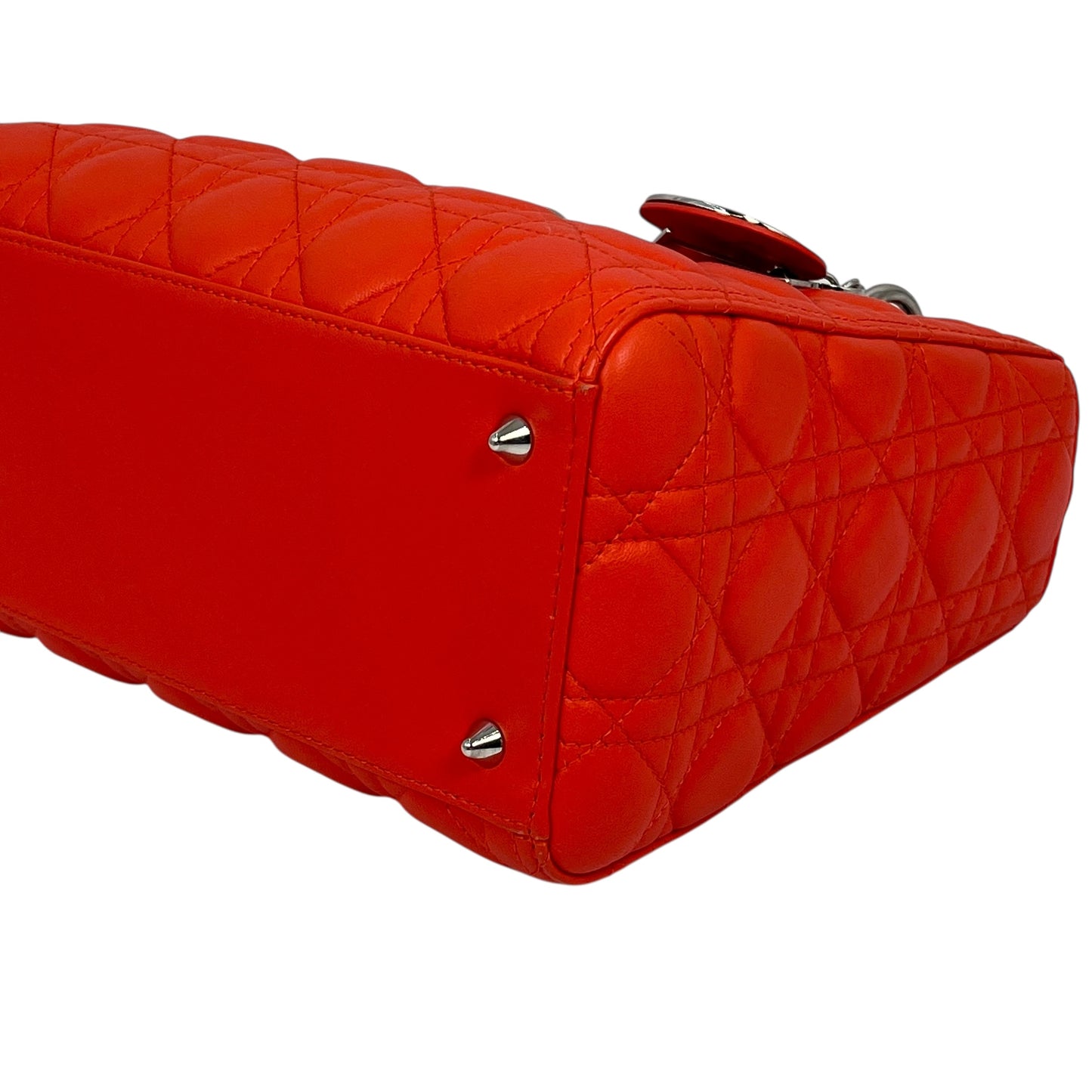 Dior Lady Dior Handbag Shoulder Bag - Orange 