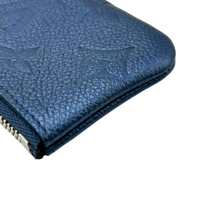 Louis Vuitton Monogram Empreinte Pochette Cle Coin Case and Key Case - Blue 