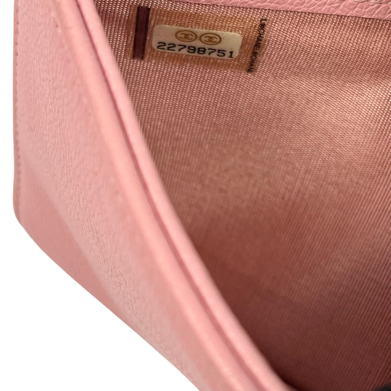 CHANEL キャビアスキン 長財布 ロングウォレット - ピンク