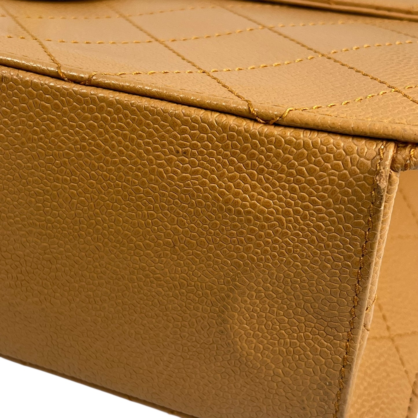 CHANEL Matelasse 30 Caviar Leather Chain Shoulder Bag - Brown 