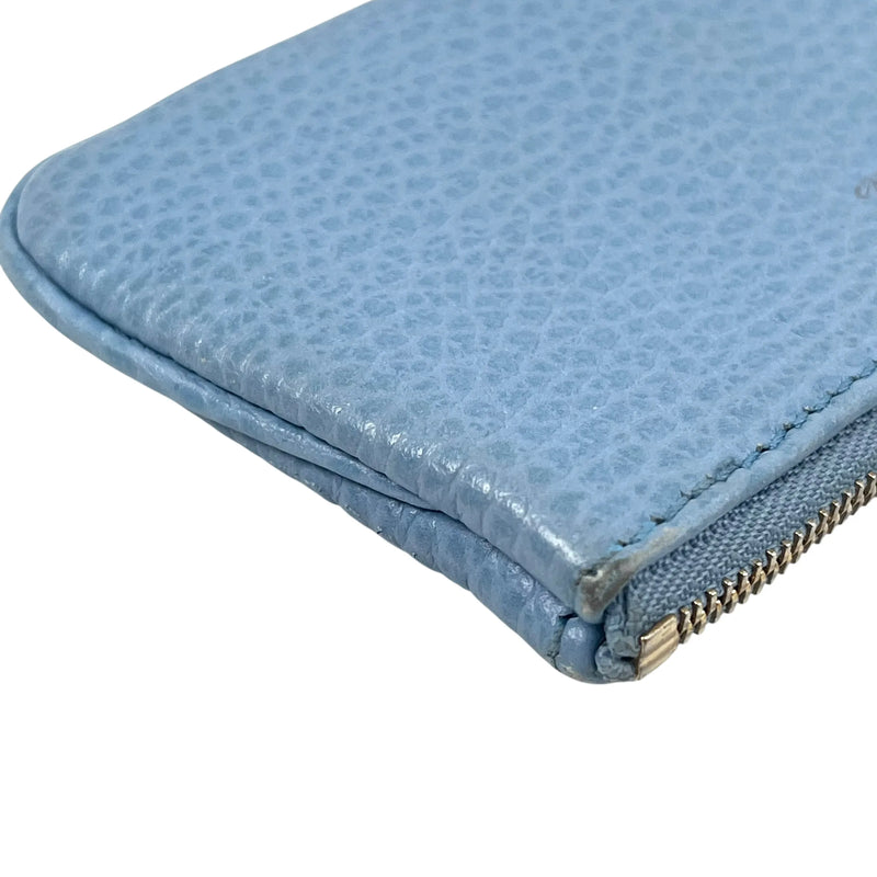 GUCCI Leather Coin Case and Key Case - Blue 