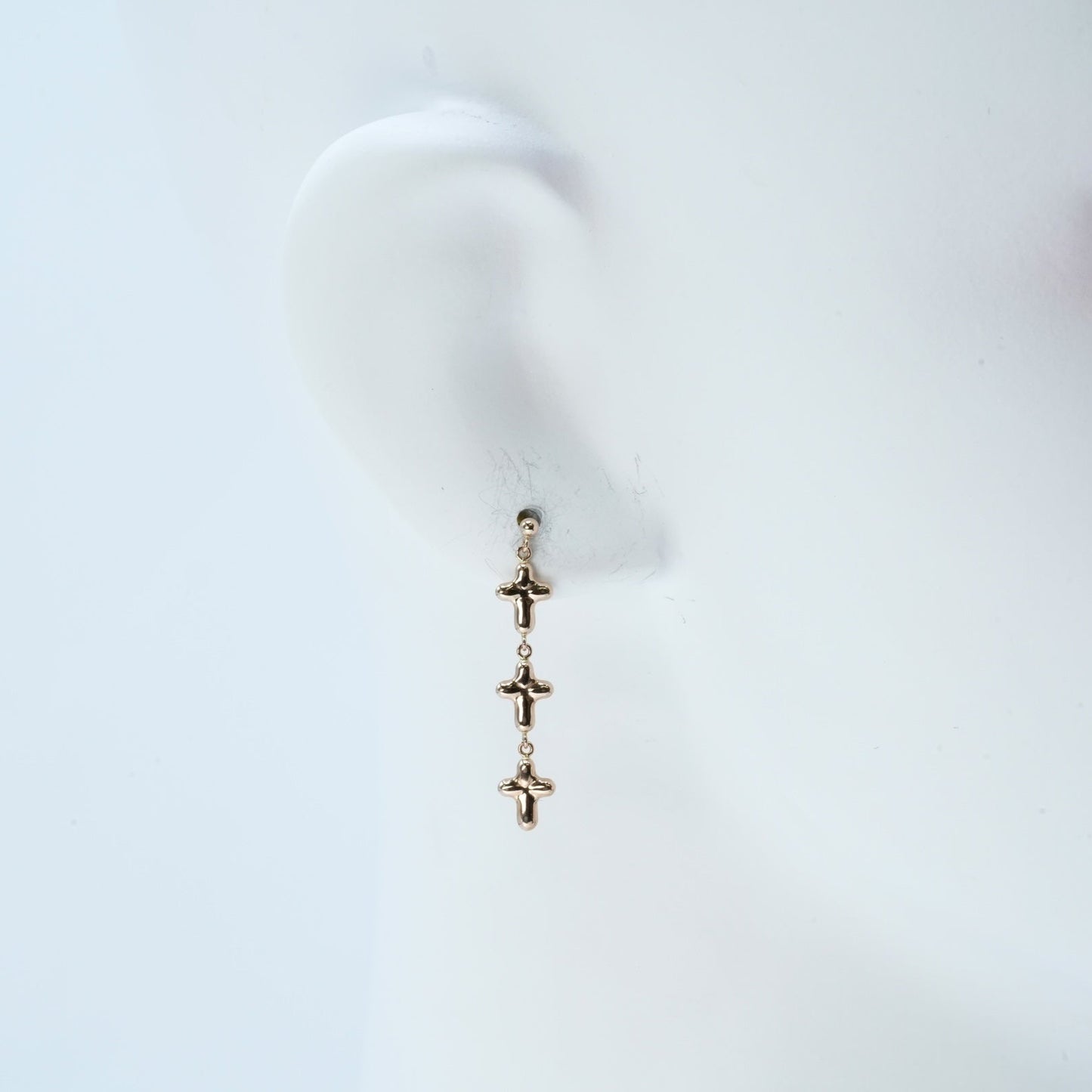 トリプル クロス ピアス - 18KYG - 06680