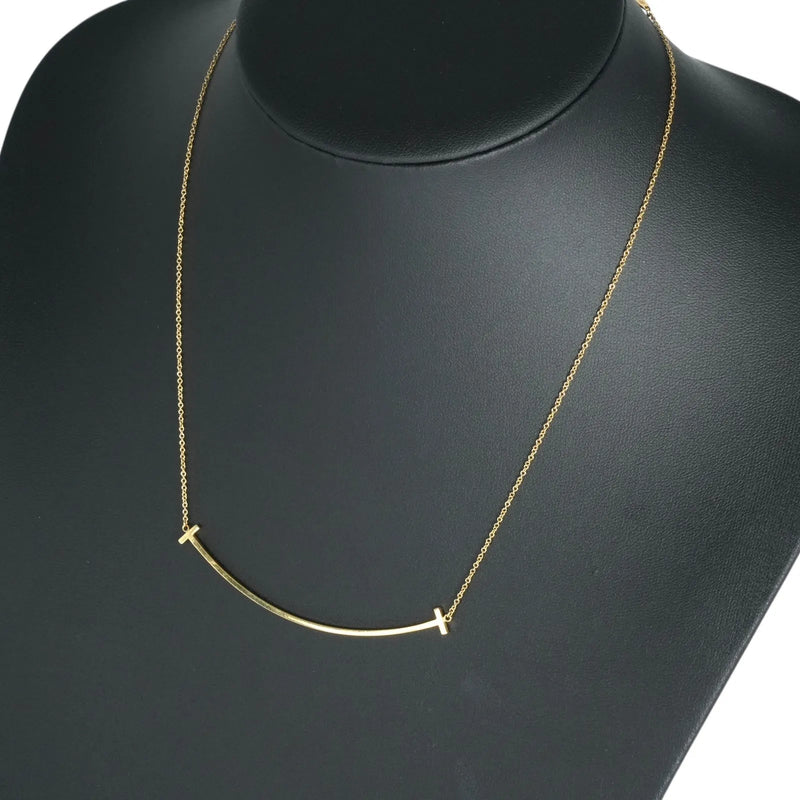 Tiffany Tスマイル ラージ ネックレス - 18KYG