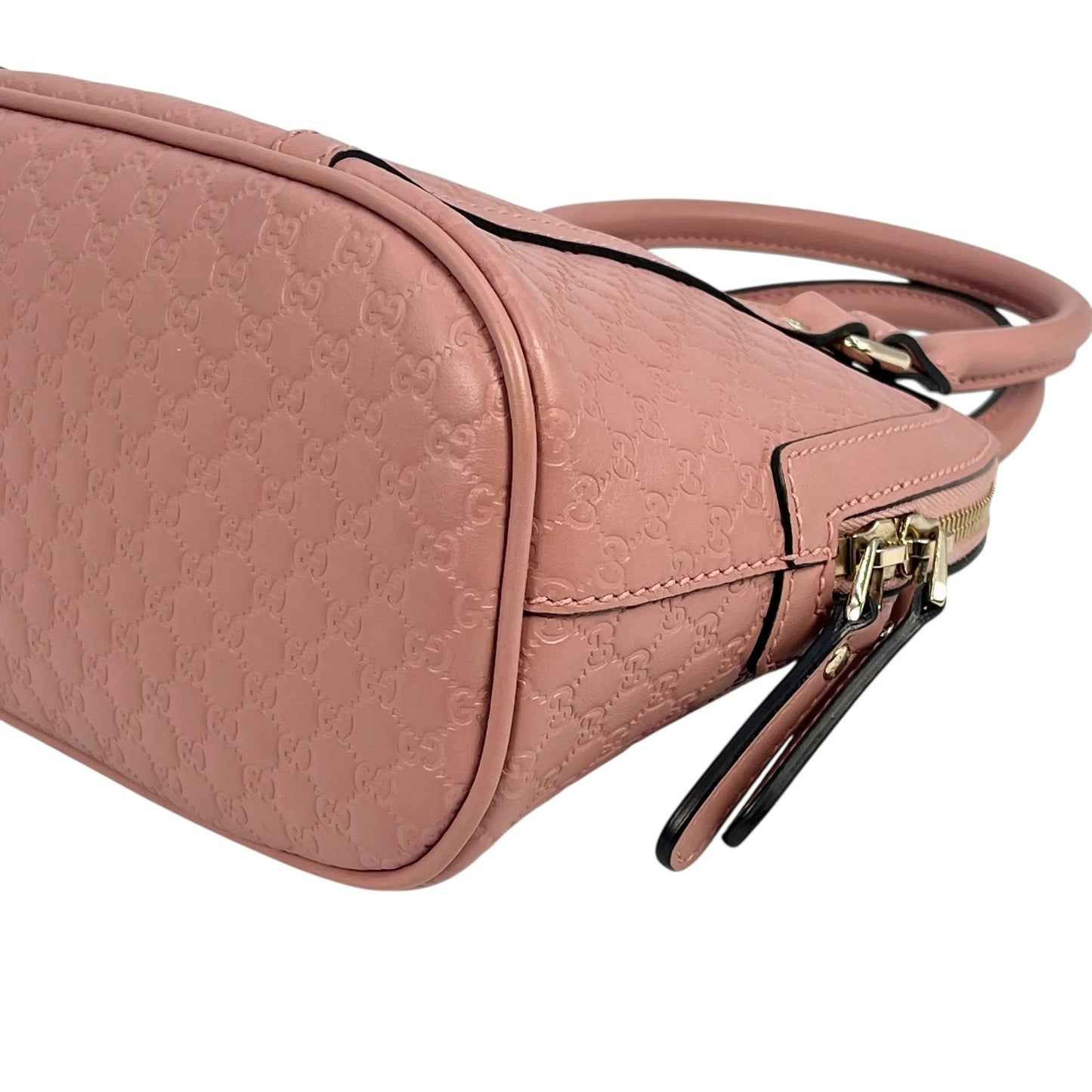 GUCCI Micro Guccissima Dome Handbag/Shoulder Bag - Pink 