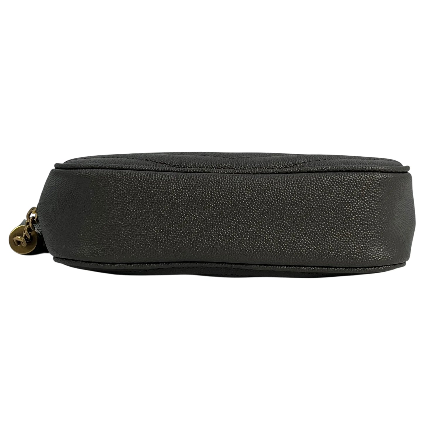 Saint Laurent Lou Mini Shoulder Bag with Chain Wallet - Dark Grey 