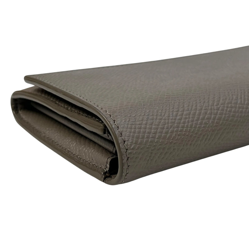 CELINE Large Flap Long Wallet - Gray 