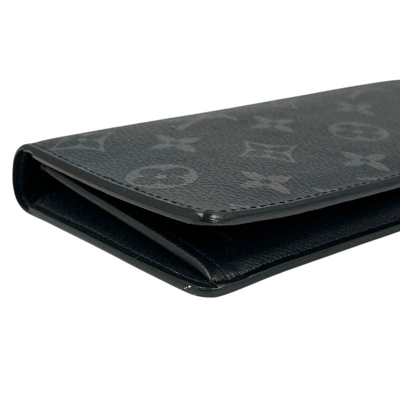 Louis Vuitton モノグラム エクリプス キャンバス ロングウォレット - ブラック