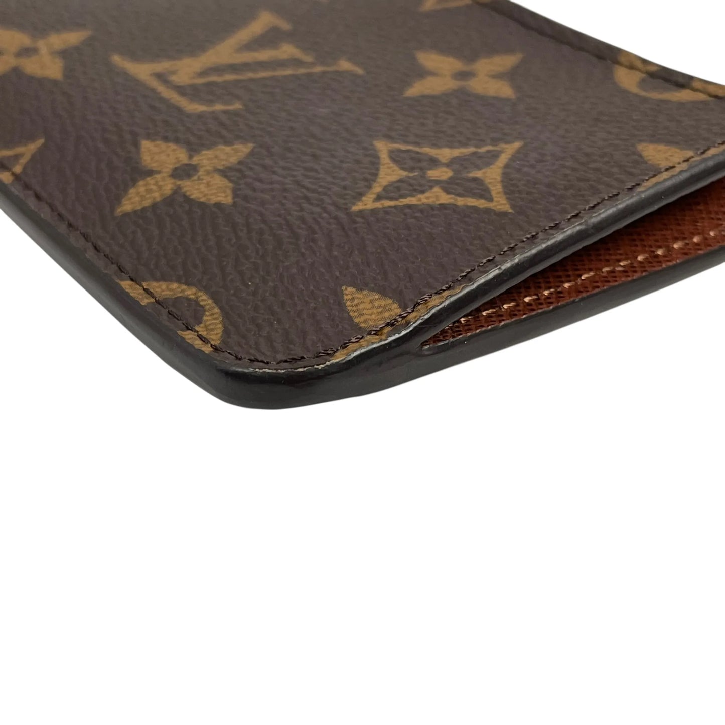 Louis Vuitton Monogram Canvas Porte Carte Romy Card Case - Brown 