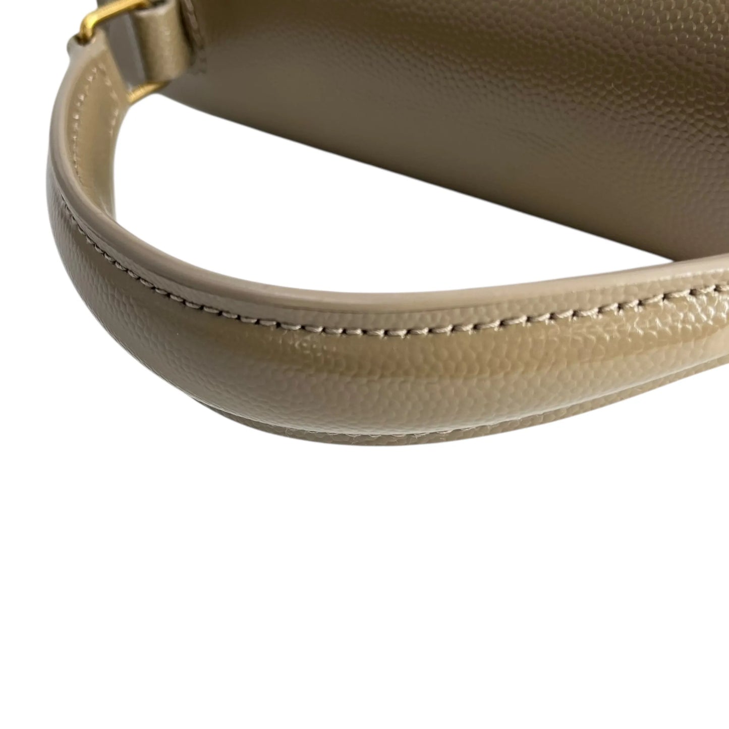 Saint Laurent Cassandra Top Handbag/Shoulder Bag - Beige 