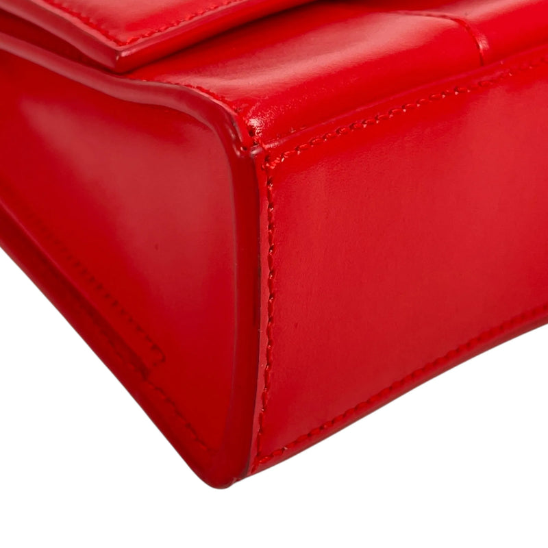 Balenciaga Hourglass Chain Shoulder Bag - Red 