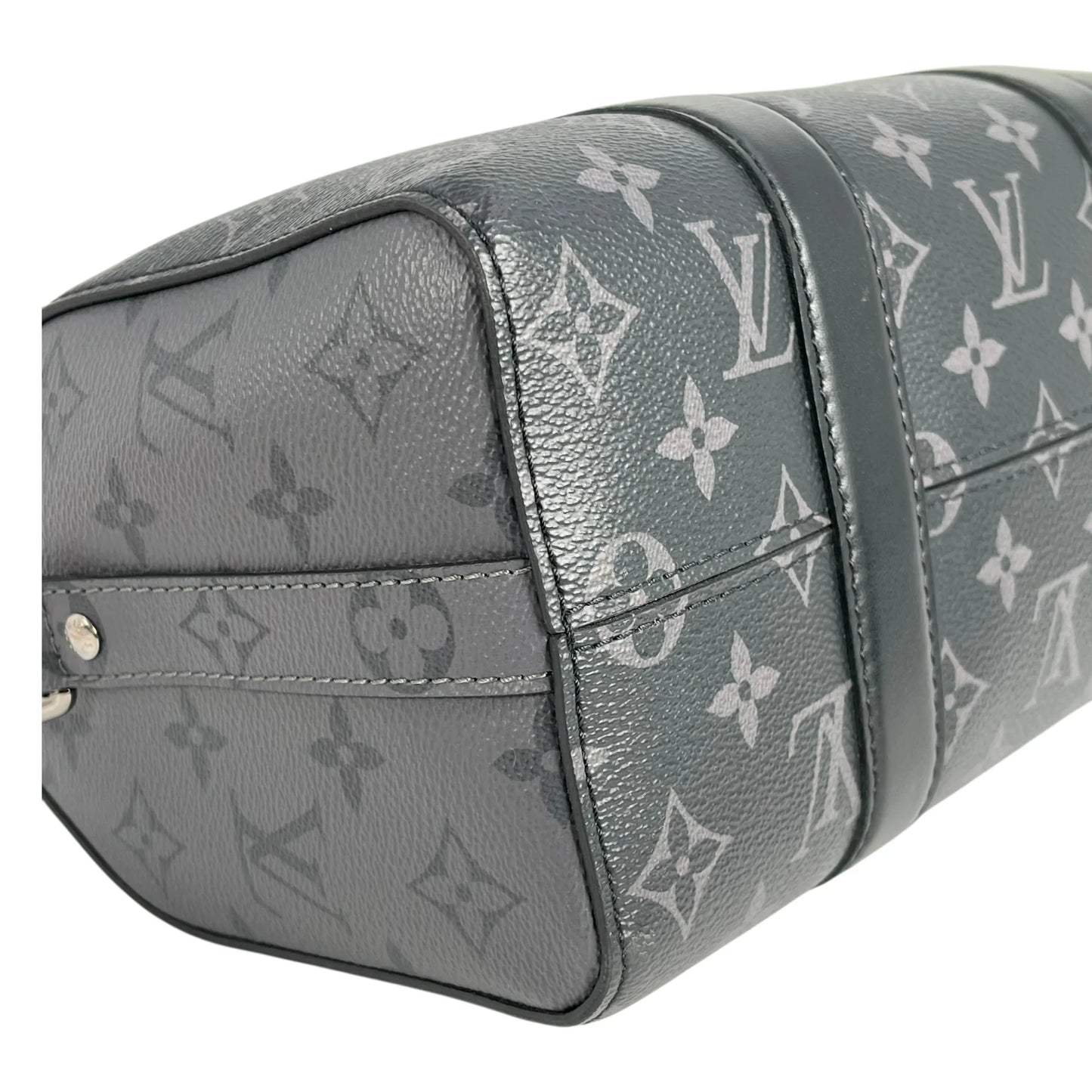 Louis Vuitton Monogram Eclipse City Keepall Bandouliere Shoulder Bag - Black and Grey 