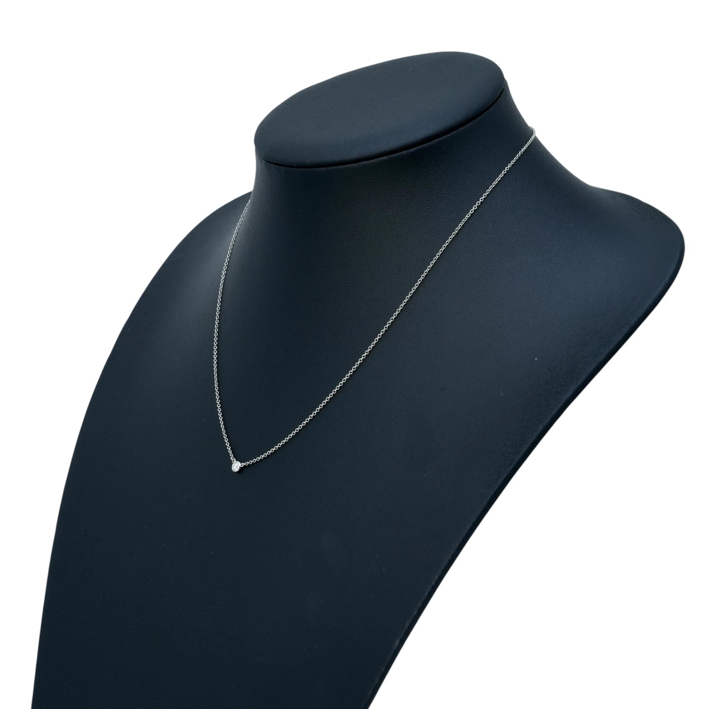 Tiffany & Co バイザヤード ダイヤモンド プラチナ ネックレス - Pt950 - 34185