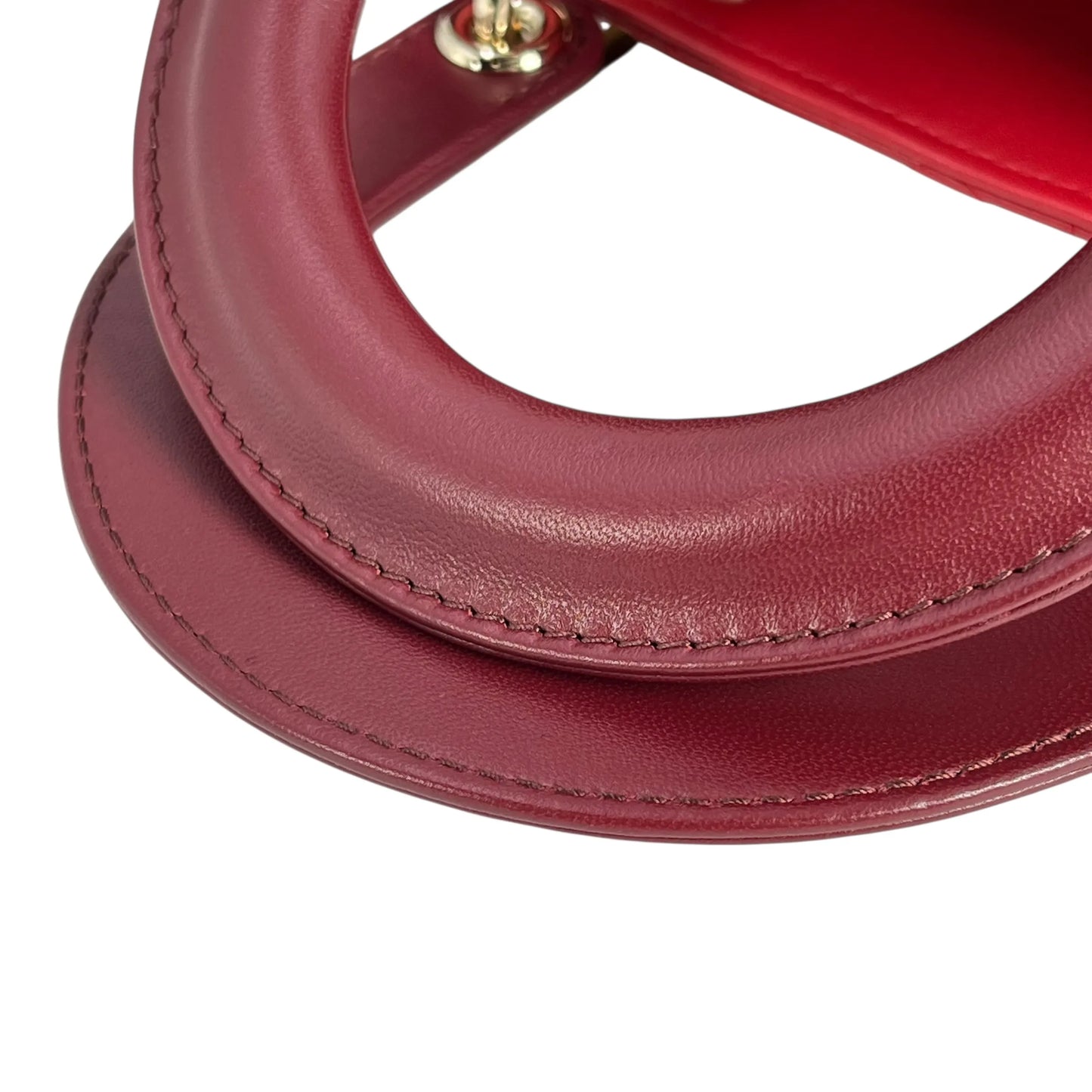 Dior Lady Dior Small Handbag - Red 