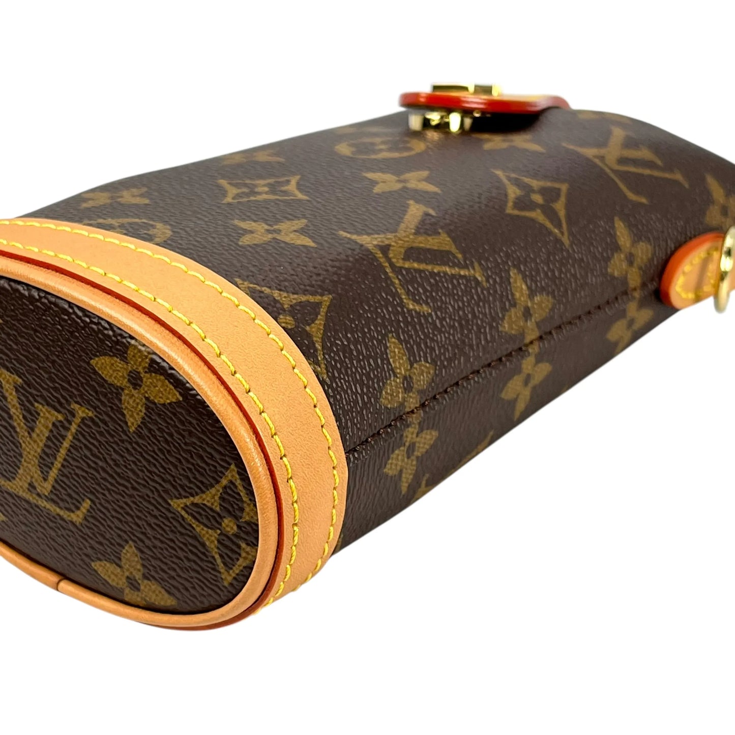 Louis Vuitton モノグラム キャンバス フォールド ミー ポーチ フォンケース ショルダーバッグ - ブラウン