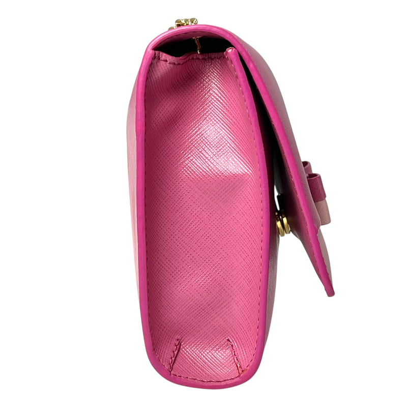 Ferragamo Vera Ribbon Shoulder Bag - Pink 