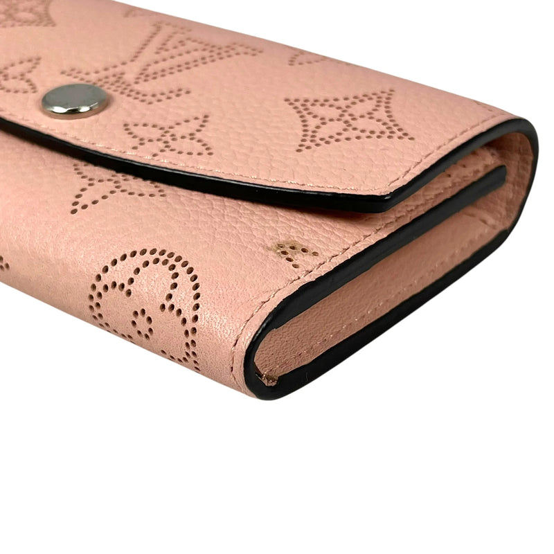 Louis Vuitton Monogram Mahina Perforated Bi-fold Compact Wallet - Pink 