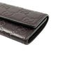 GUCCI Guccissima Key Case - Dark Brown 