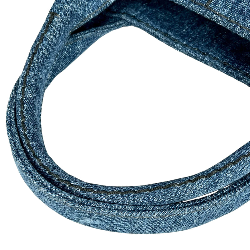 Prada Canapa Denim Tote Bag/Handbag - Blue 