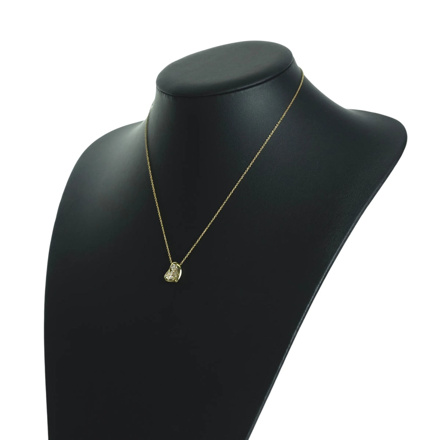 Tiffany & Co ハート ダイヤモンド ネックレス - 18KYG