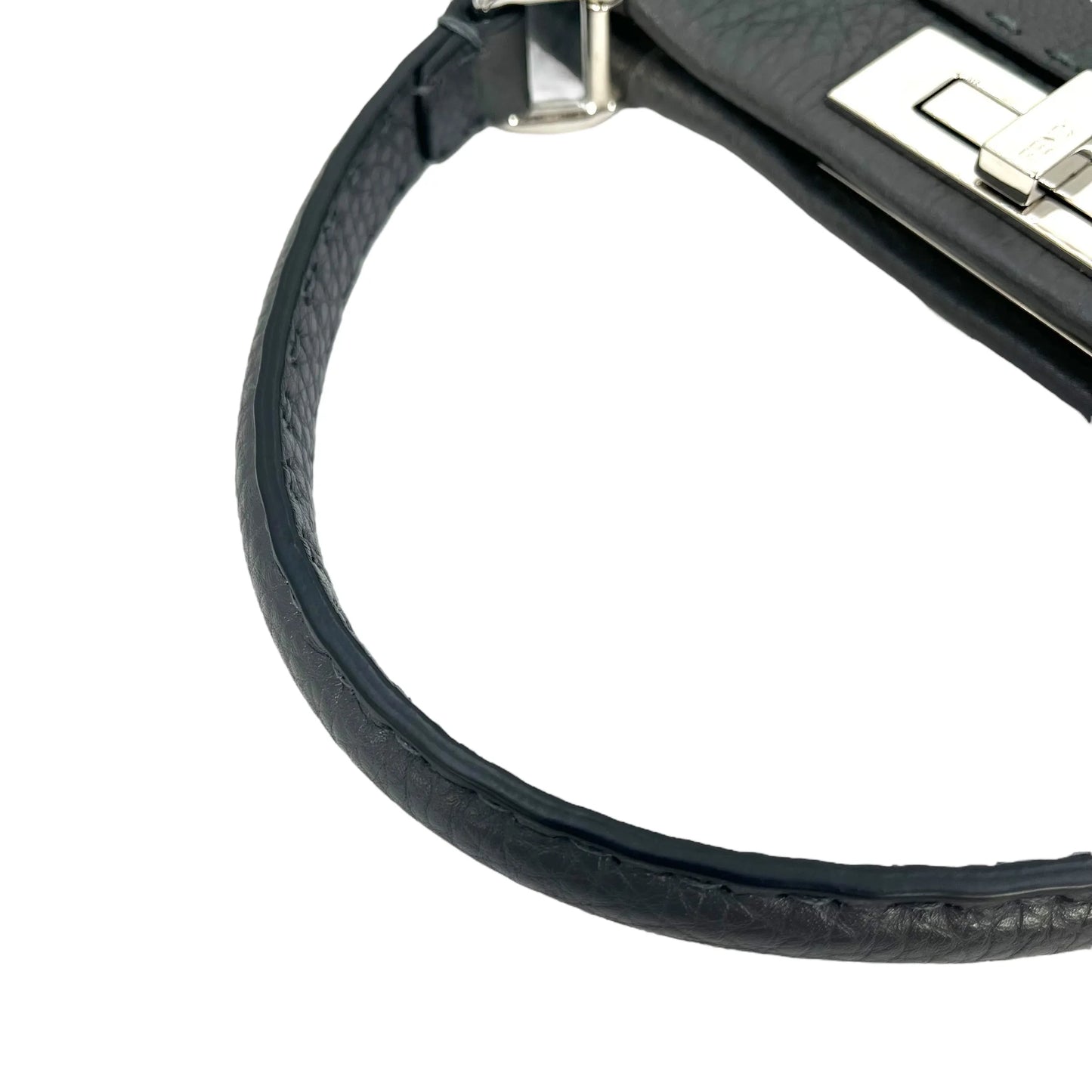 FENDI Peekaboo Leather Handbag/Shoulder Bag - Grey 