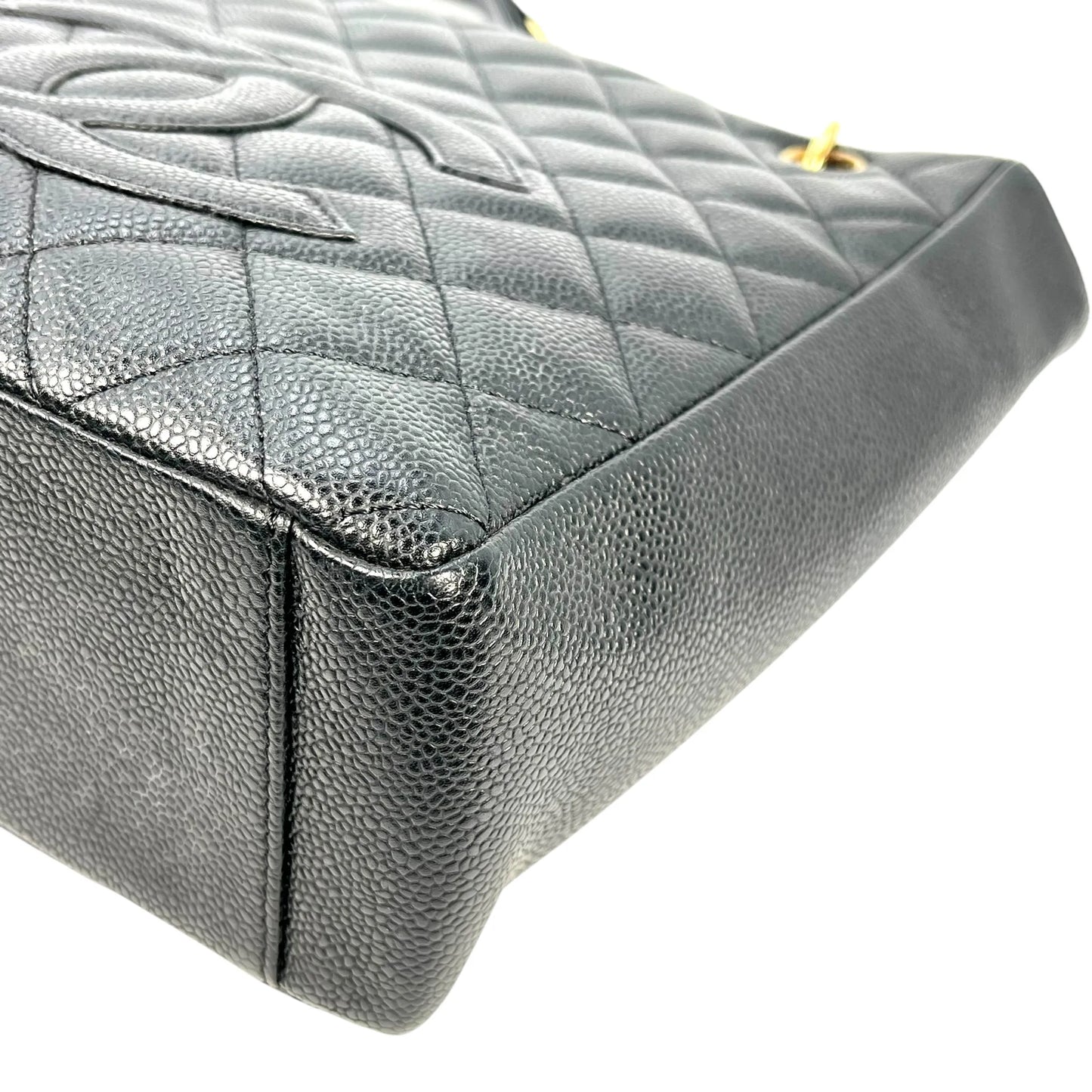 CHANEL PST Cain Tote Bag - Black 