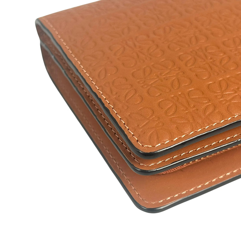 Loewe リピート コンパクトウォレット 二つ折り財布 - ブラウン