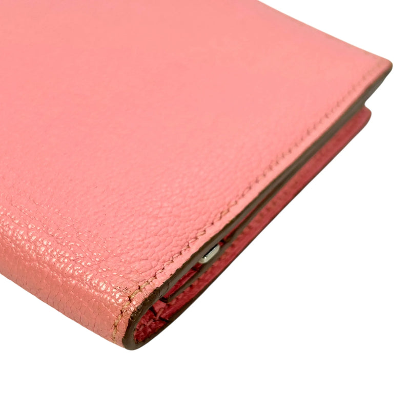 HERMES ベアン スフレ レザー □R刻印(2014年製)  ロングウォレット - ピンク