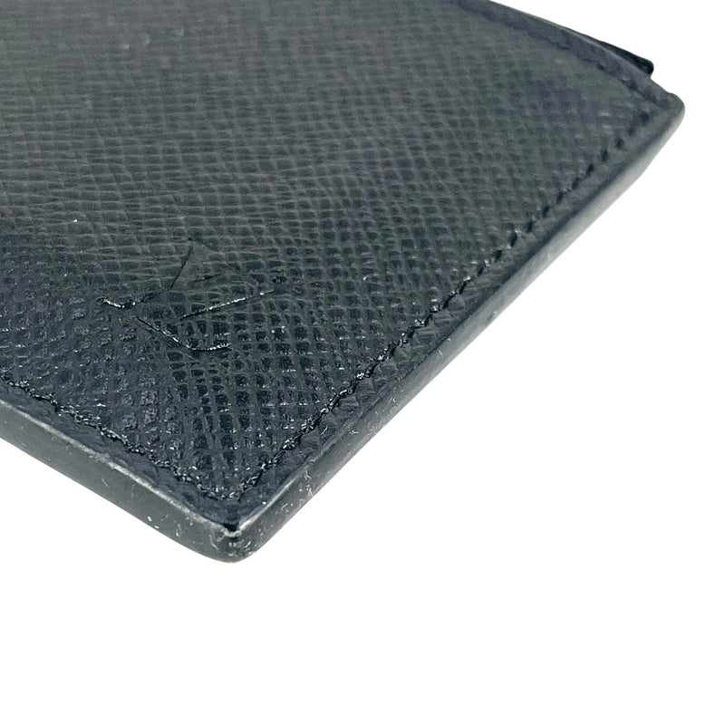 LOUIS VUITTON タイガ レザー カードケース コインケース - ブラック