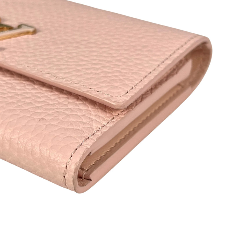 LOUIS VUITTON Portefeuille Capucines Compact Wallet - Pink 