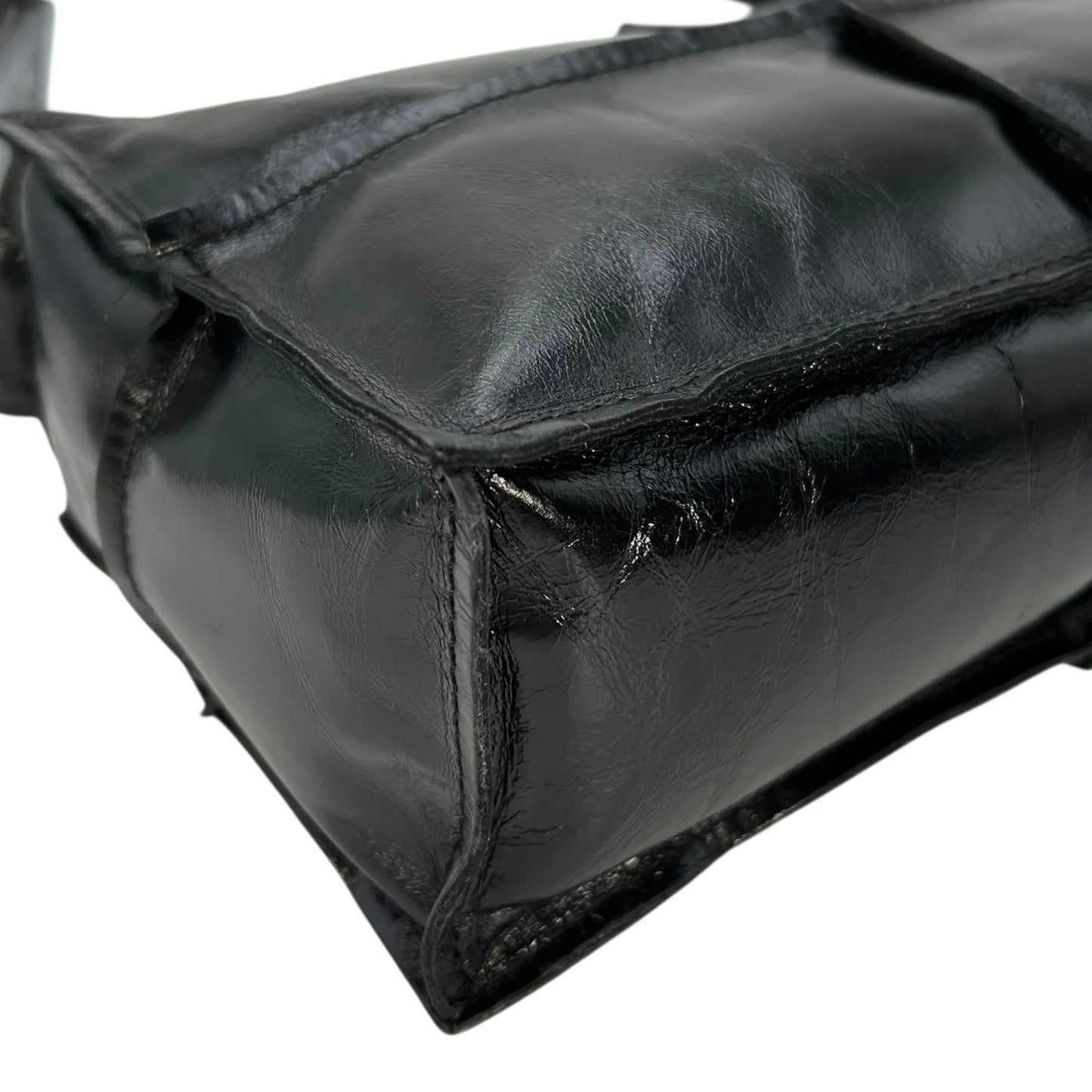 Maison Margiela Leather Shoulder Bag - Black 
