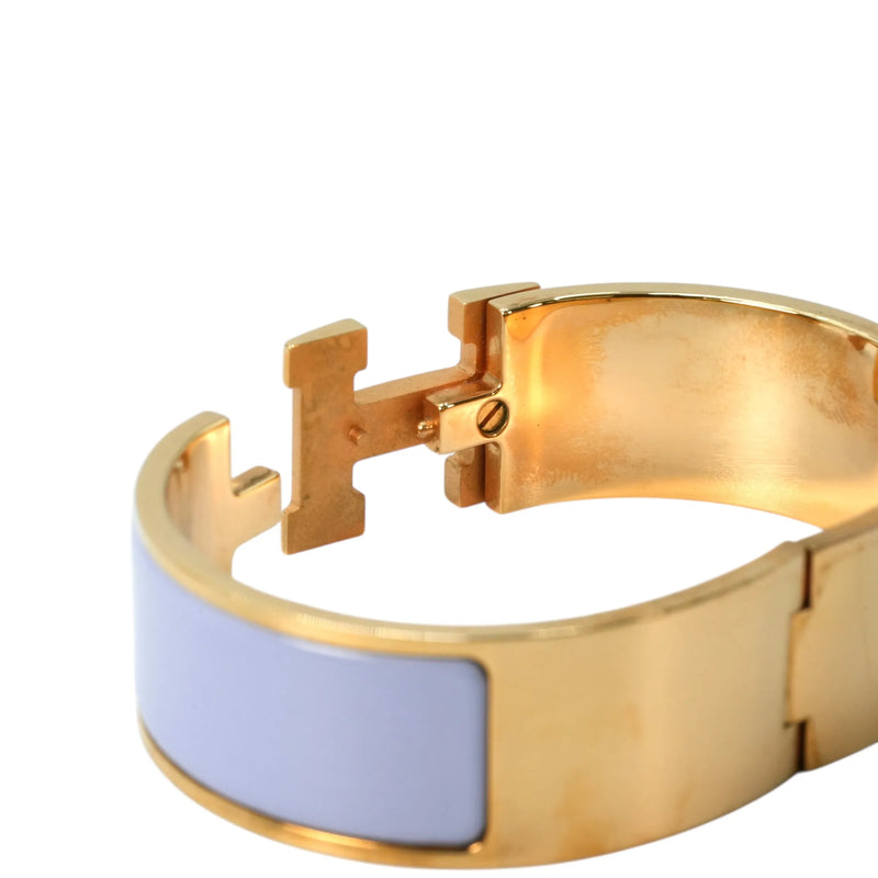 HERMES Click Clack H Bracelet - YG 