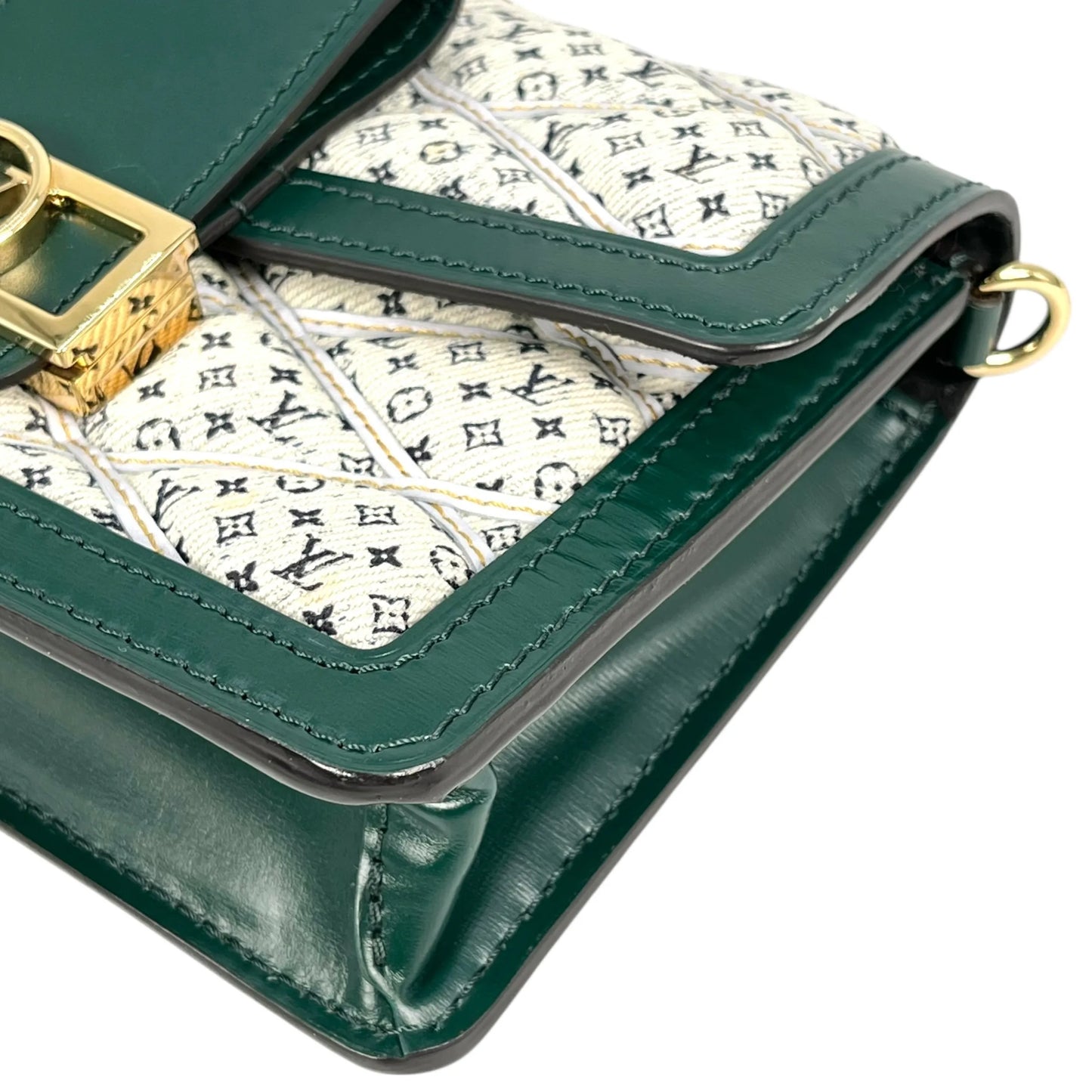 LOUIS VUITTON バムバッグ ドーフィーヌ ミニ モノグラム キャンバス ショルダーバッグ - グリーン