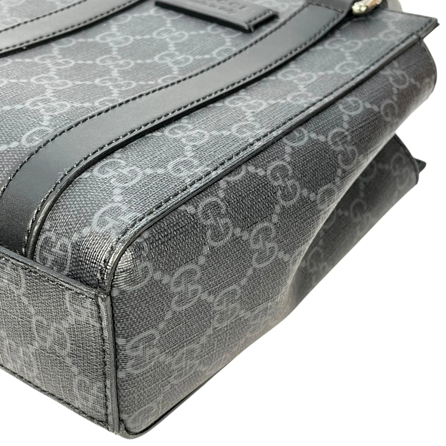 GUCCI GGスプリーム ミニハンドバッグ ショルダーバッグ - ブラック