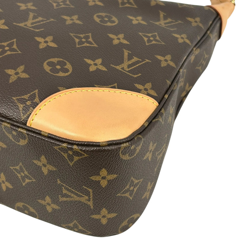 LOUIS VUITTON Boulogne Monogram Canvas Shoulder Bag - Brown 