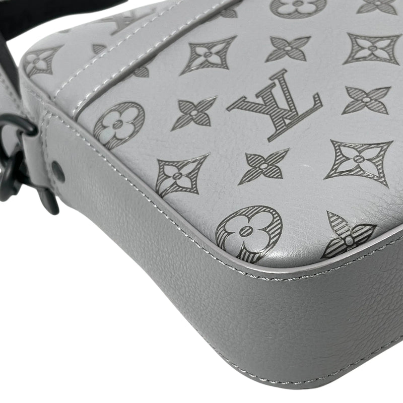 Louis Vuitton Trio Messenger Monogram Shadow Shoulder Bag - Grey 