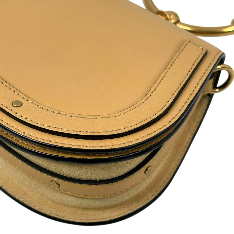 Chloé Nile Small Bracelet Bag Leather Handbag/Shoulder Bag - Beige 