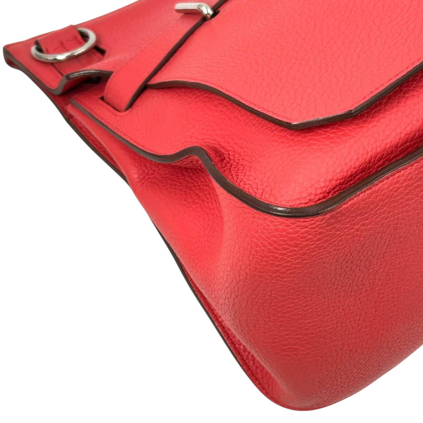 Hermès Gypsiere 37 Shoulder Bag in Taurillon Clemence Leather with N Stamp (2010) - Red 