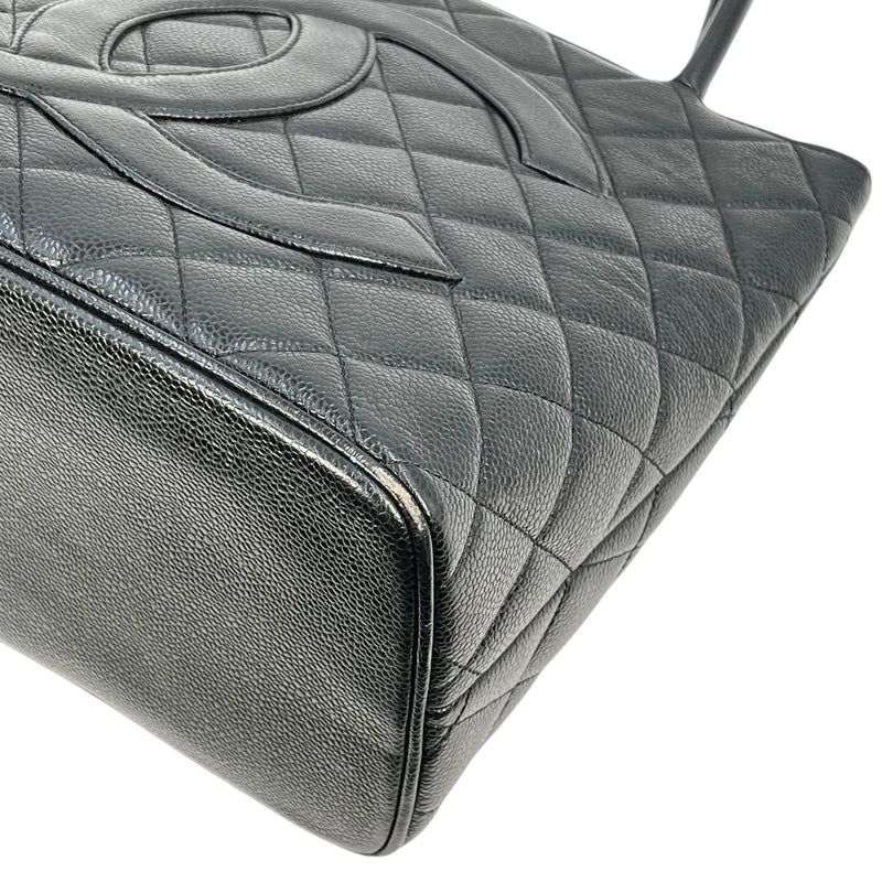 CHANEL 復刻トート キャビアスキン トートバッグ - ブラック