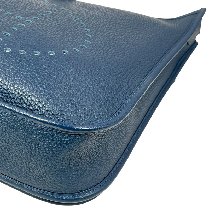 Hermès Evelyn III PM Taurillon Clemence Leather Shoulder Bag with D Stamp (2019) - Navy 