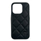 CHANEL Matelassé iPhone 15 Pro Phone Case - Black 