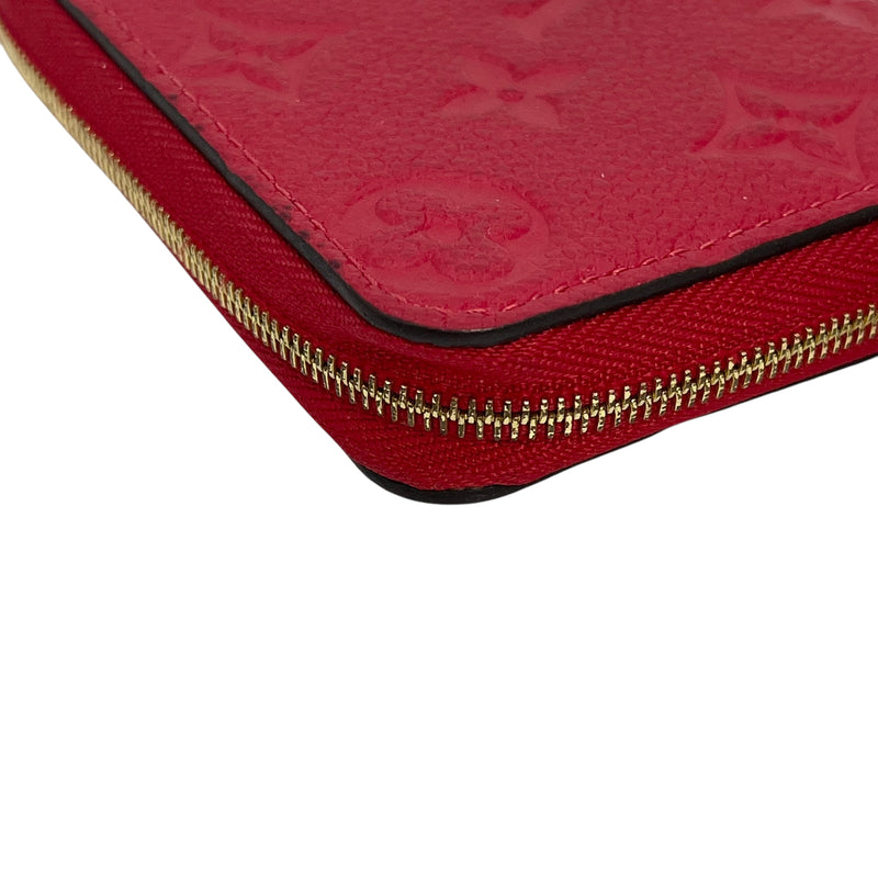 Louis Vuitton Monogram Empreinte Zippy Coin Purse - Red 