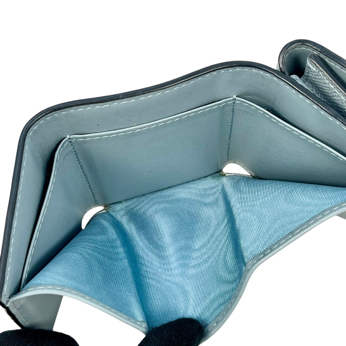 Dior Saddle Tri-fold Compact Wallet - Blue 