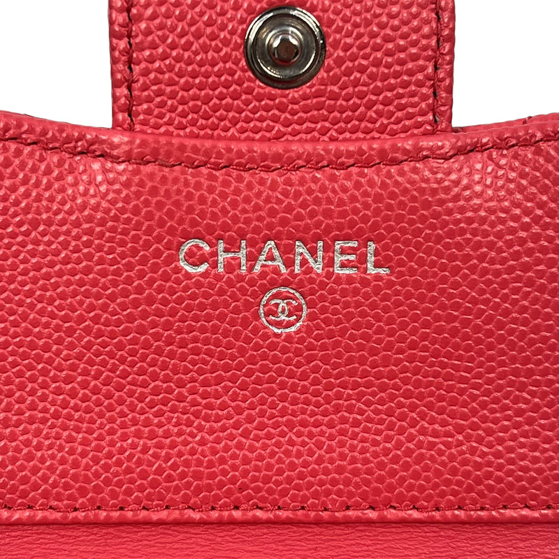 CHANEL マトラッセ キャビアスキン 二つ折り財布 コンパクトウォレット - ピンク