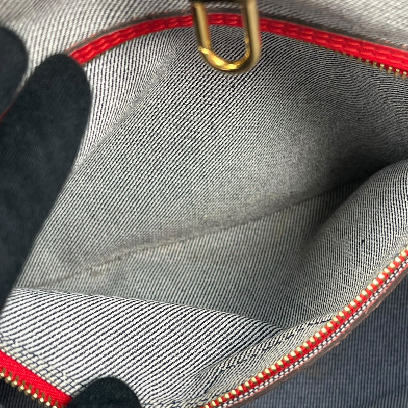 Louis Vuitton Monogram Denim Neverfull MM Tote Bag - Blue 