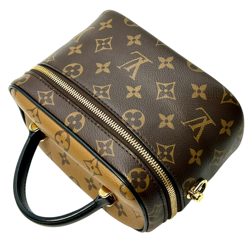Louis Vuitton モノグラム キャンバス リバース ヴァニティ NV PM ショルダーバッグ - ブラウン