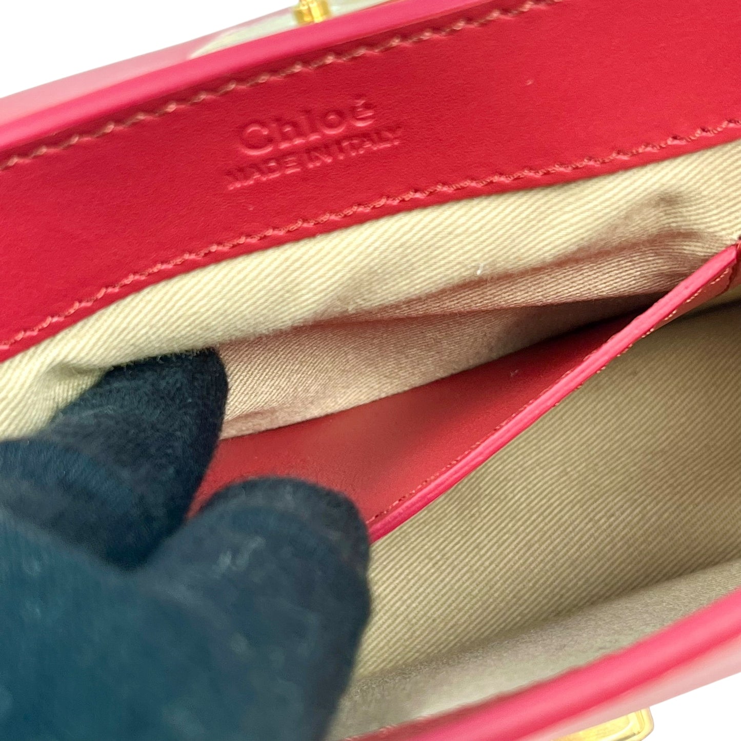 Chloé C チェーン ショルダーバッグ - ピンク × レッド