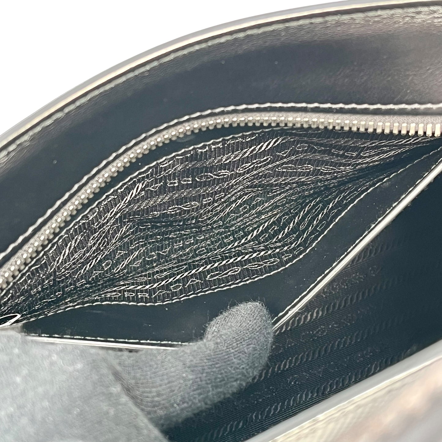 PRADA Saffiano Leather Handbag - Black 