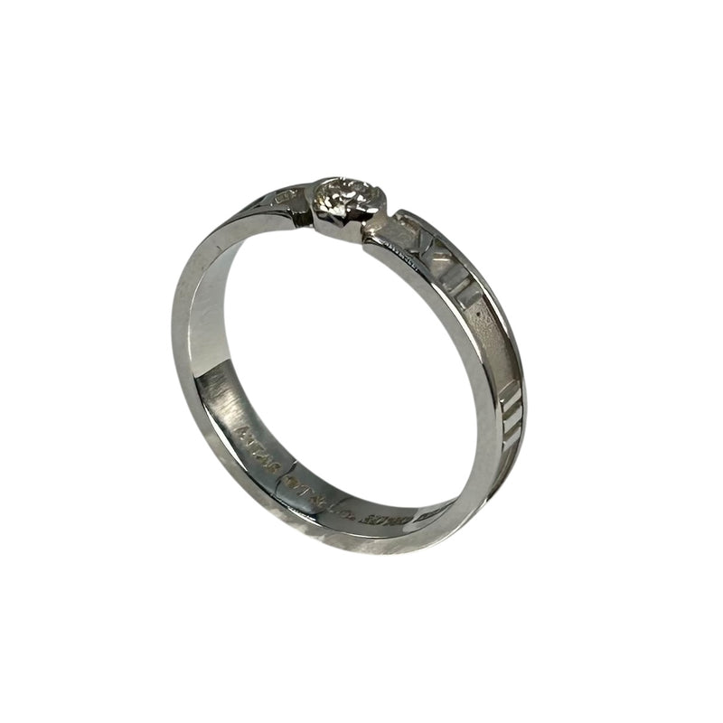 Tiffany & Co アトラス 1PD ダイヤモンド リング ジュエリー - 18KWG